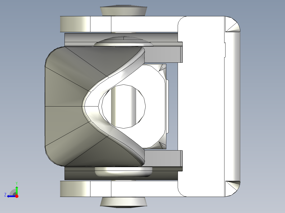 門閂式夾鉗SSP(E)-3D多系列多零件图纸模型右视图