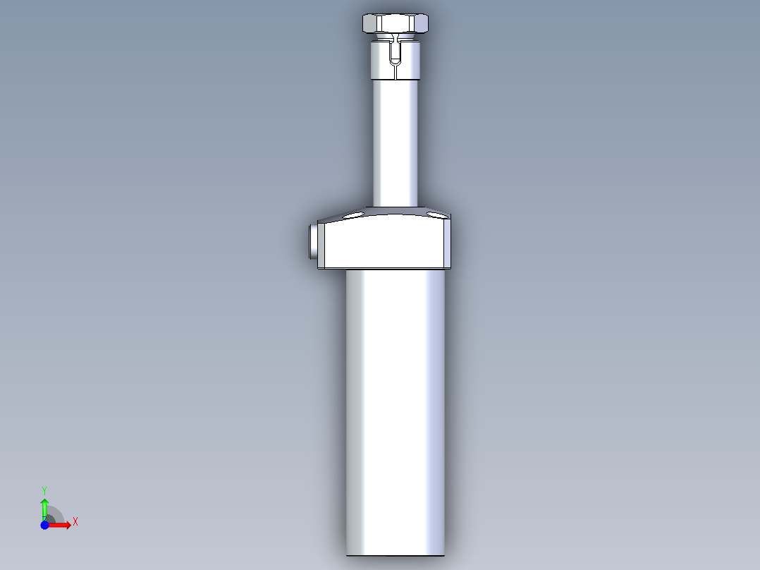KOSMEKLHA0400-CR-Q40多系列多零件图纸模型前视图