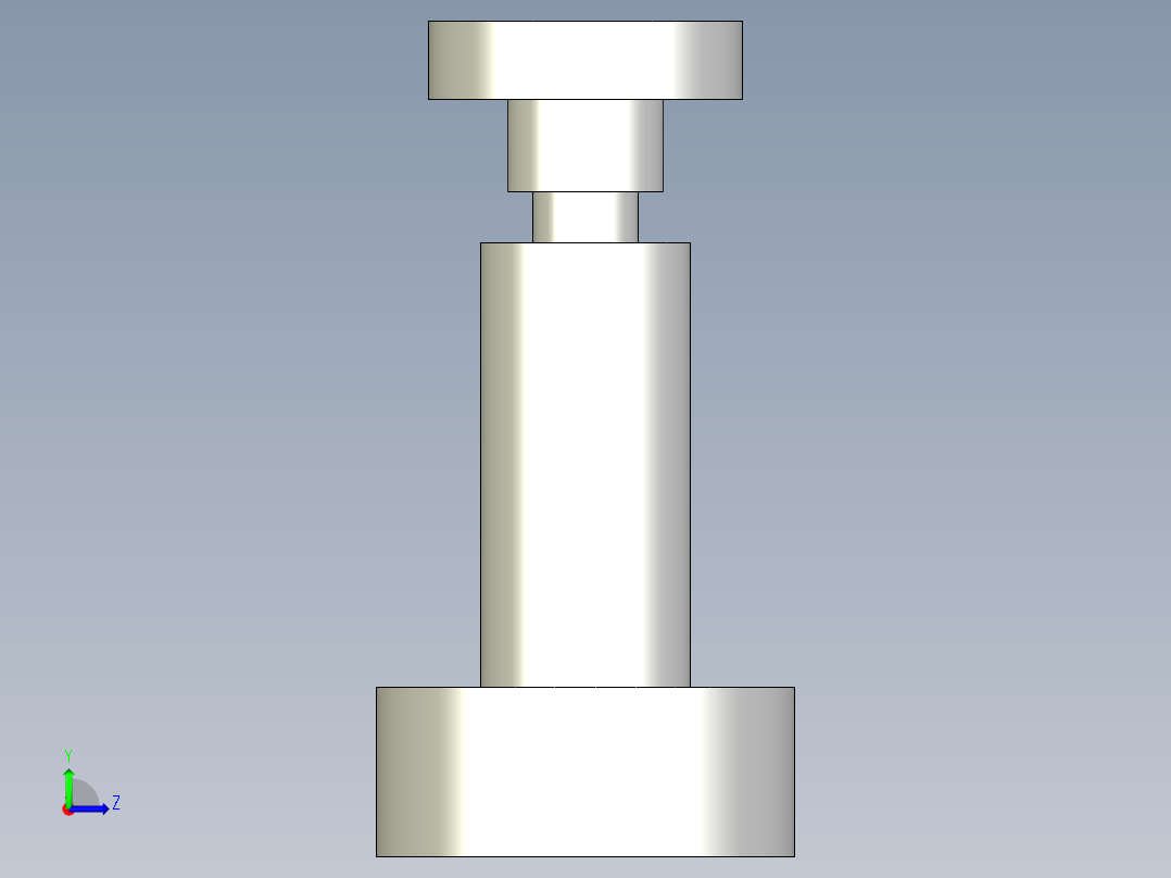 調整搖擺螺絲(B型)BJ737-B-3D多系列多零件图纸模型左视图