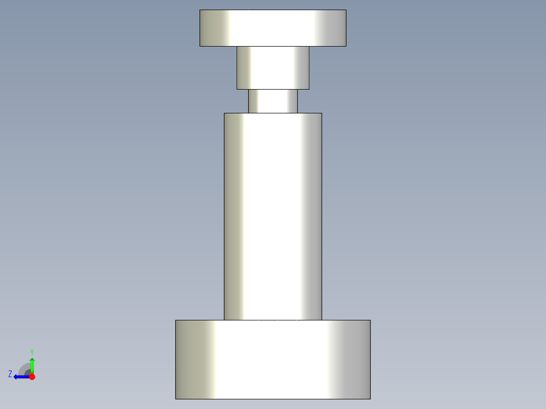 調整搖擺螺絲(B型)BJ737-B-3D多系列多零件图纸模型右视图