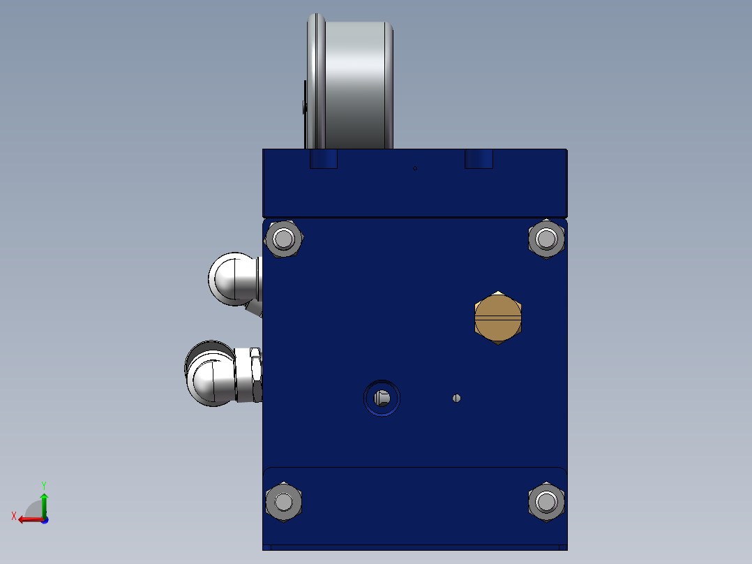 空气增压泵AB-03（sw14可编辑+工程图）后视图