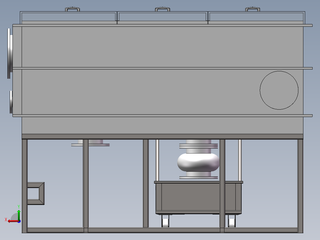电镀池-电解槽sw16可编辑后视图