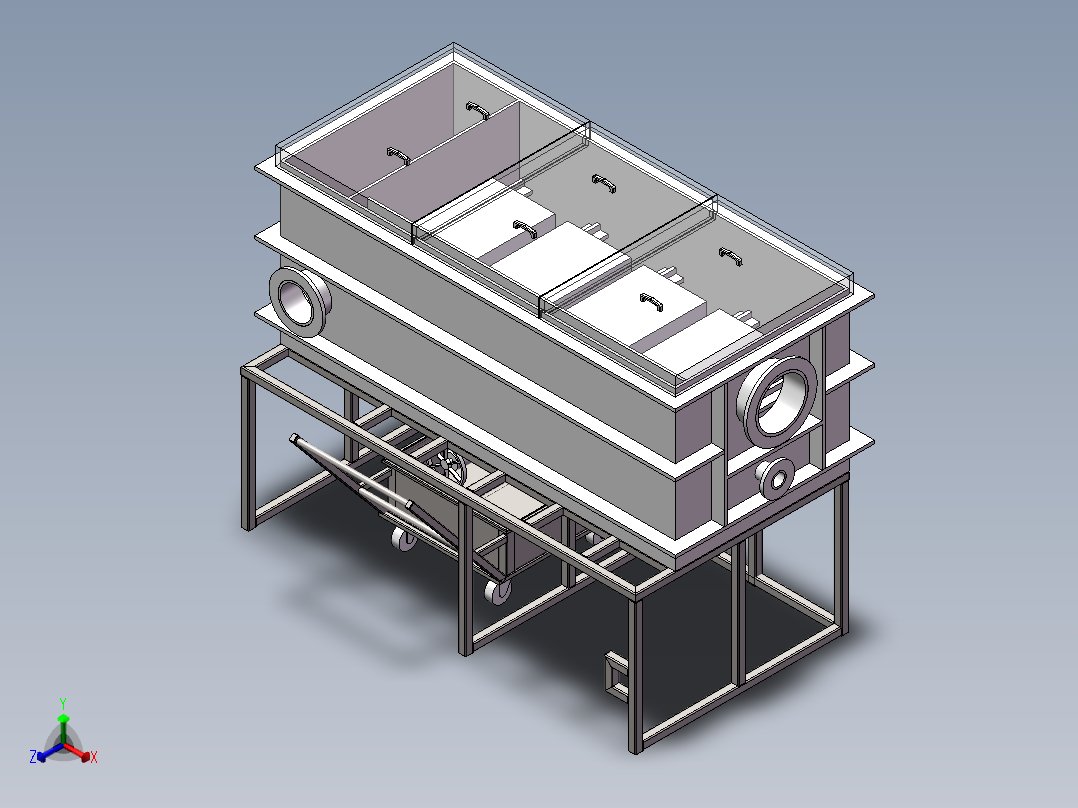 电镀池-电解槽sw16可编辑正等轴测图