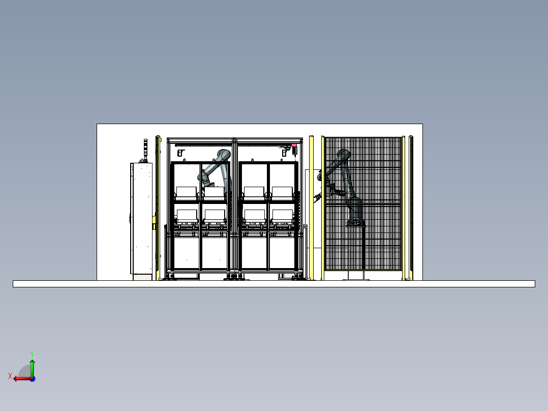 发动机缸套3D视觉上料（sw18可编辑+工程图）后视图