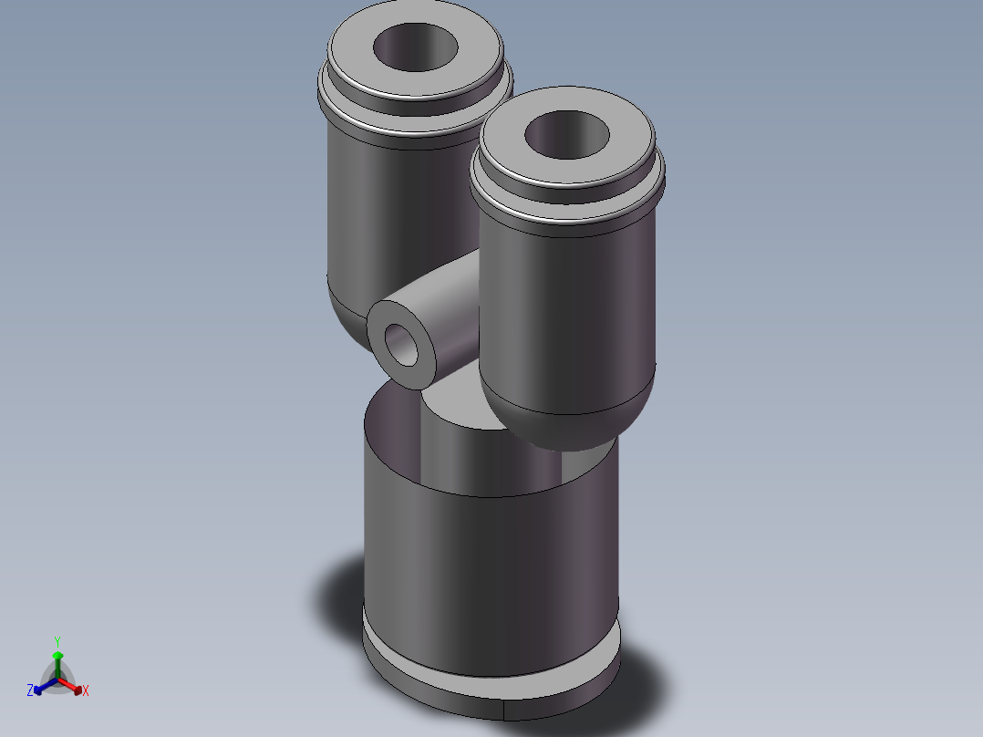 气动接头-Y型三通APYW10-6（10变6）