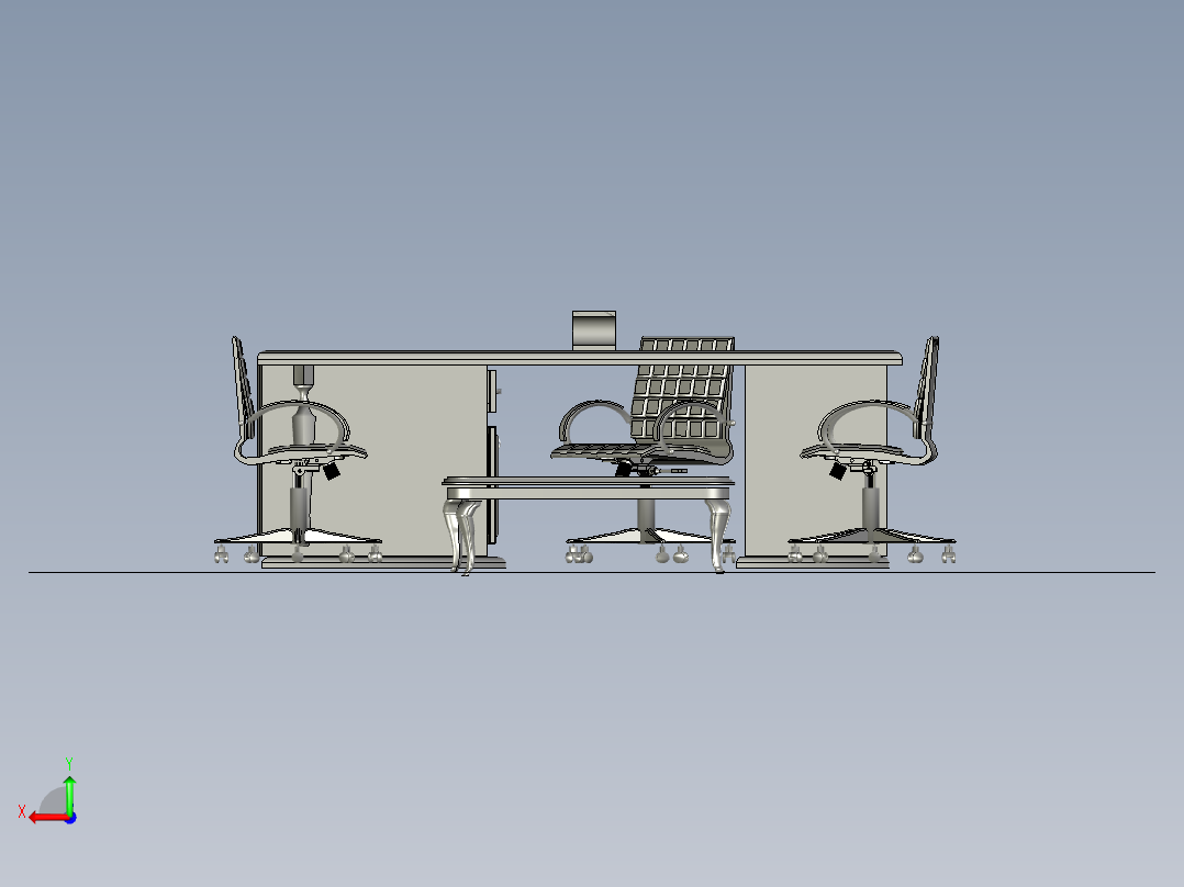 office-room-set-osama-nabil-办公室套装后视图