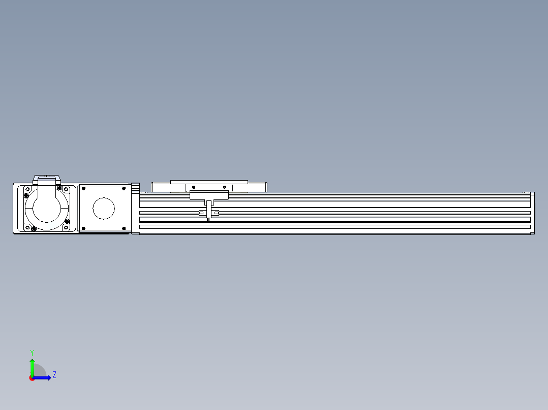 同步带全封闭直线模组TPA-HCB-110D-90-L300-ML-C-P40-N3左视图