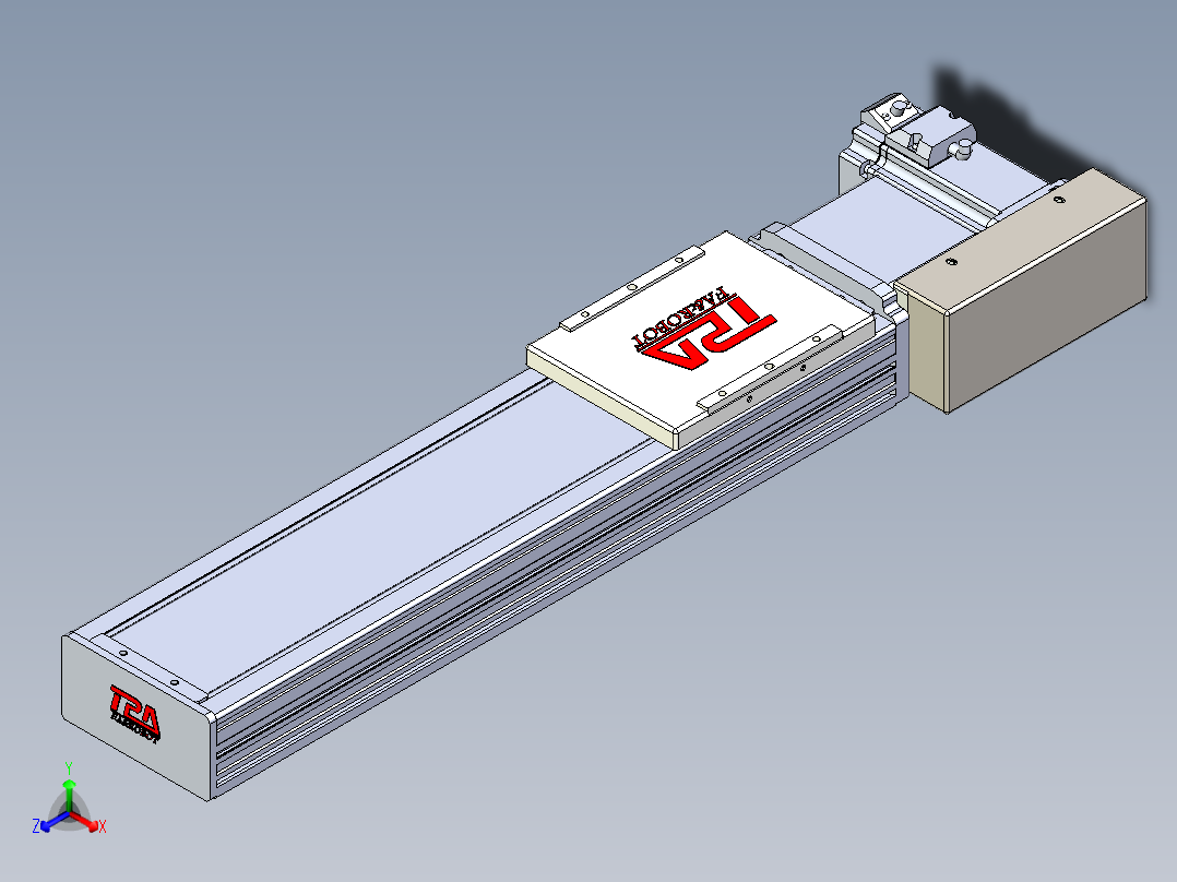 同步带全封闭直线模组TPA-HCB-110D-90-L300-ML-C-P40-N3正等轴测图