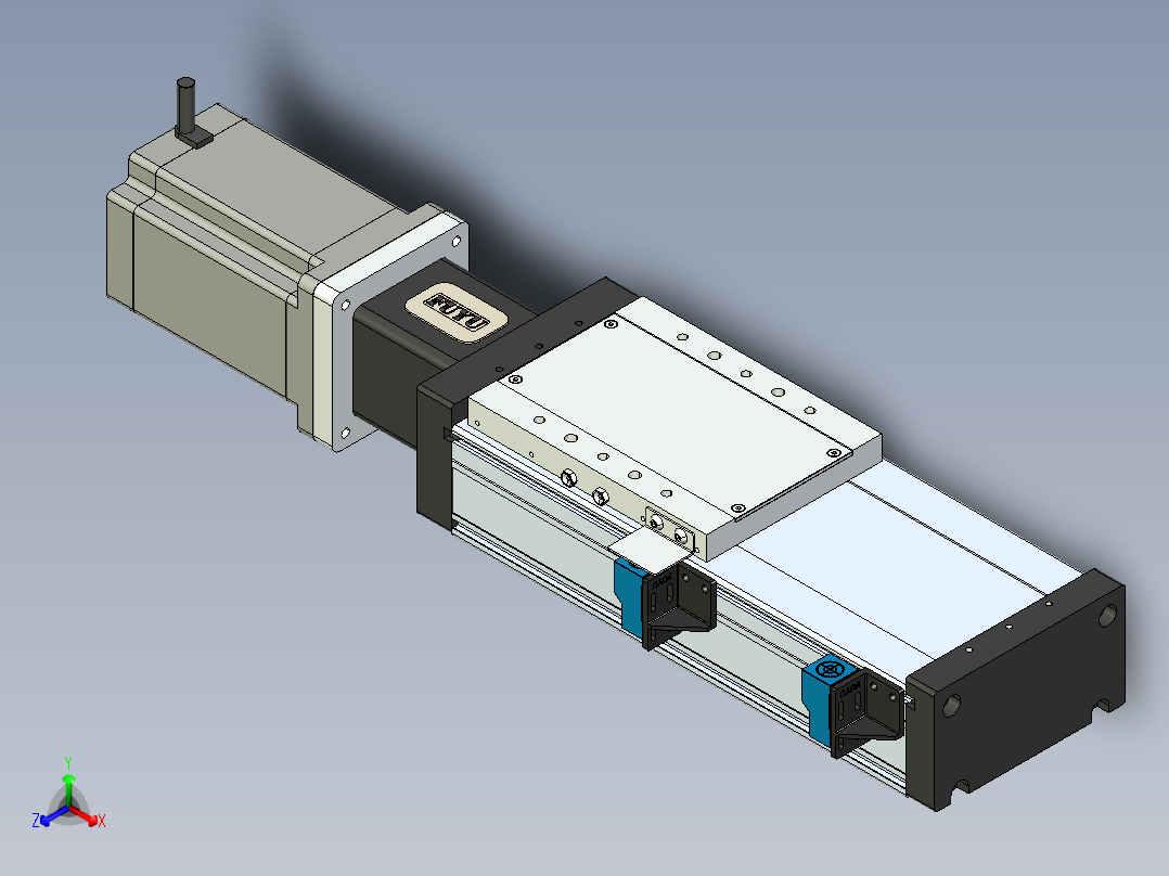 模组FSL120 E100 10C7-BC-B86正等轴测图