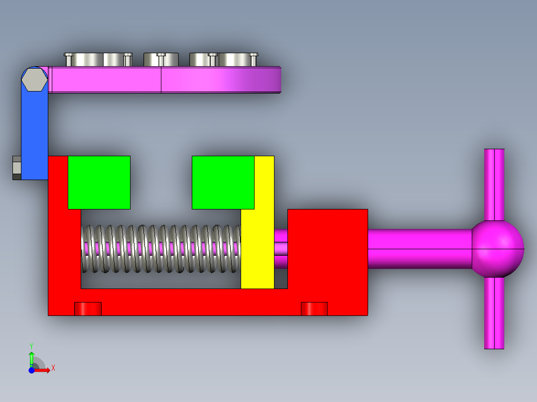 填料箱盖加工工艺及钻12孔夹具设计【含三维】前视图
