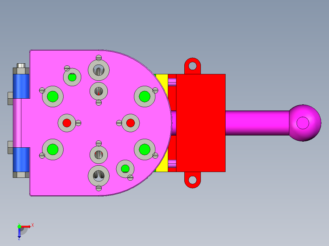 填料箱盖加工工艺及钻12孔夹具设计【含三维】俯视图