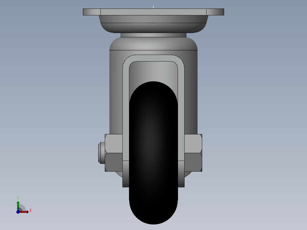 65万向脚轮2前视图