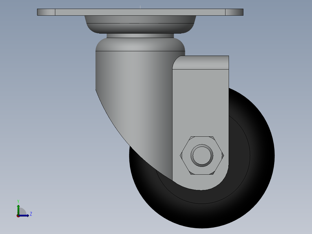65万向脚轮2左视图