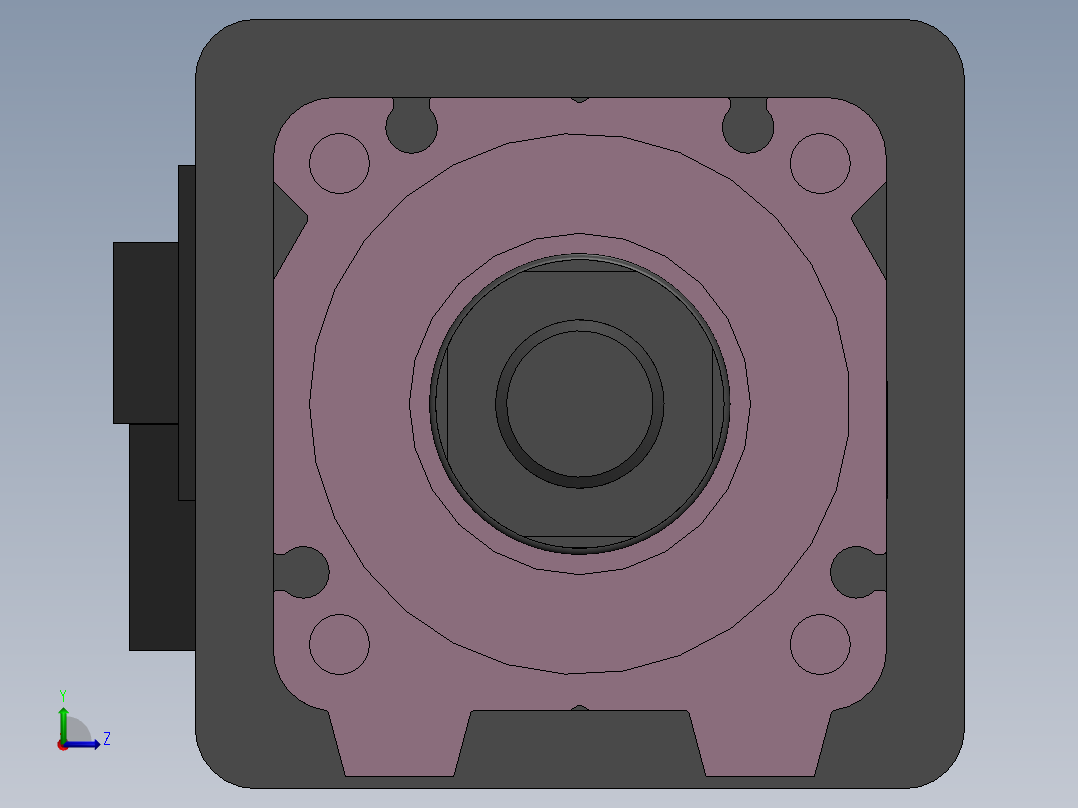 电动缸MTC32-D-200W左视图