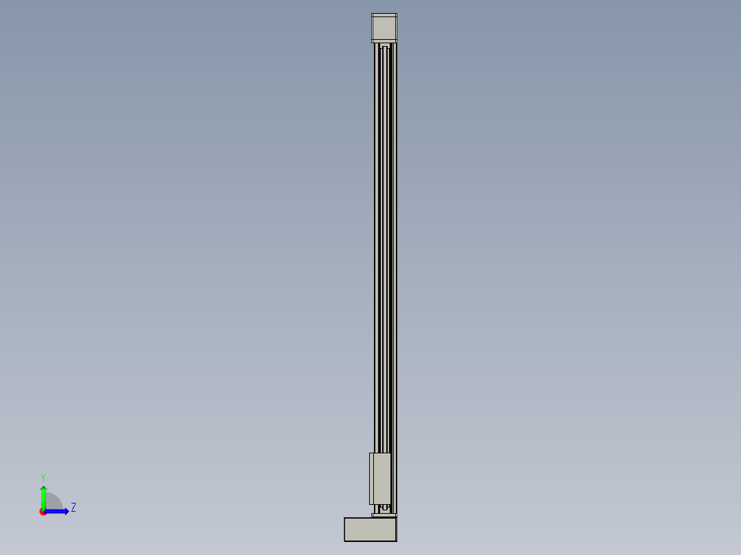 欧规系列-GB8-L96-S1400-BLU-P40-MS3左视图