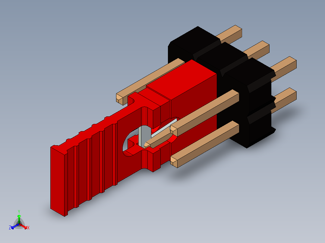 带跳线的排针-pinheader 2x3 and 1m jumper pullback