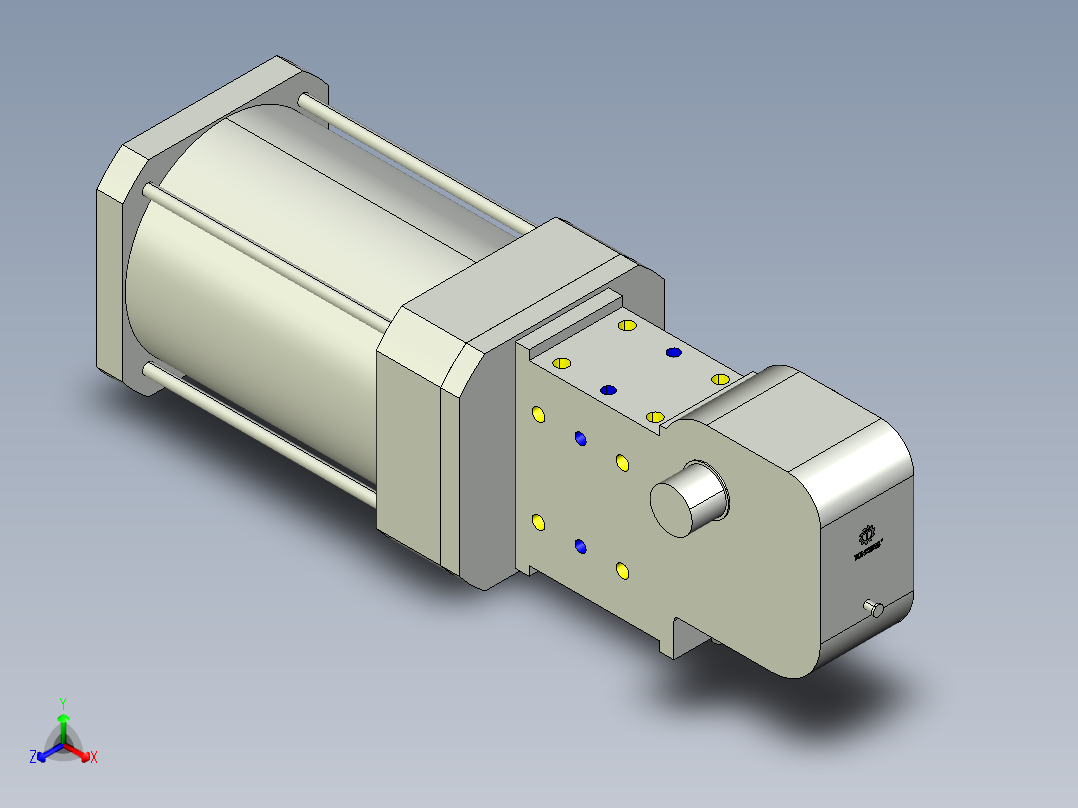 德克斯TUNKERS气缸数模KS_200_2_A00_T12_105GRAD