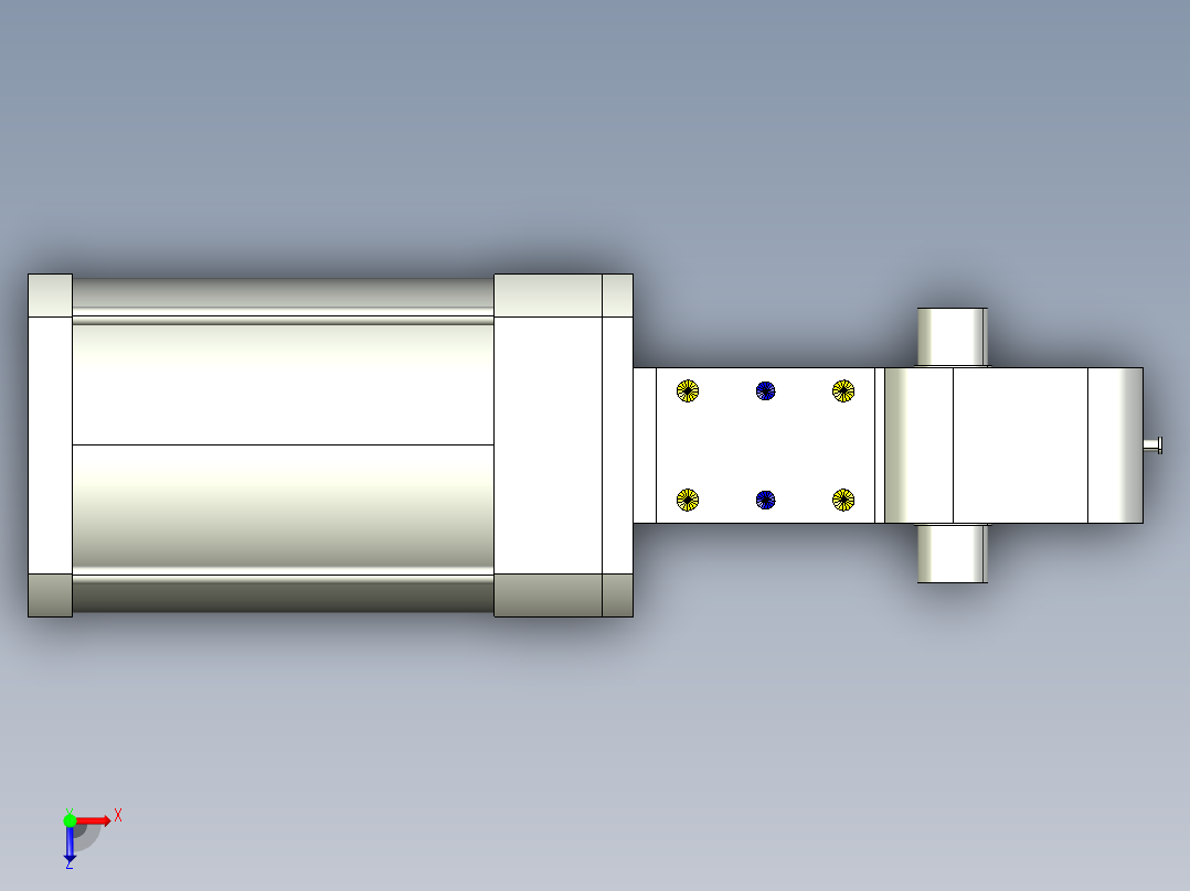 德克斯TUNKERS气缸数模KS_200_2_A00_T12_105GRAD俯视图