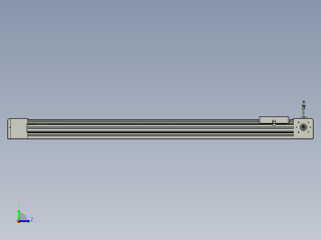 威洛博直线电机模组EB8-L200-S1150-L-P75-MS3左视图