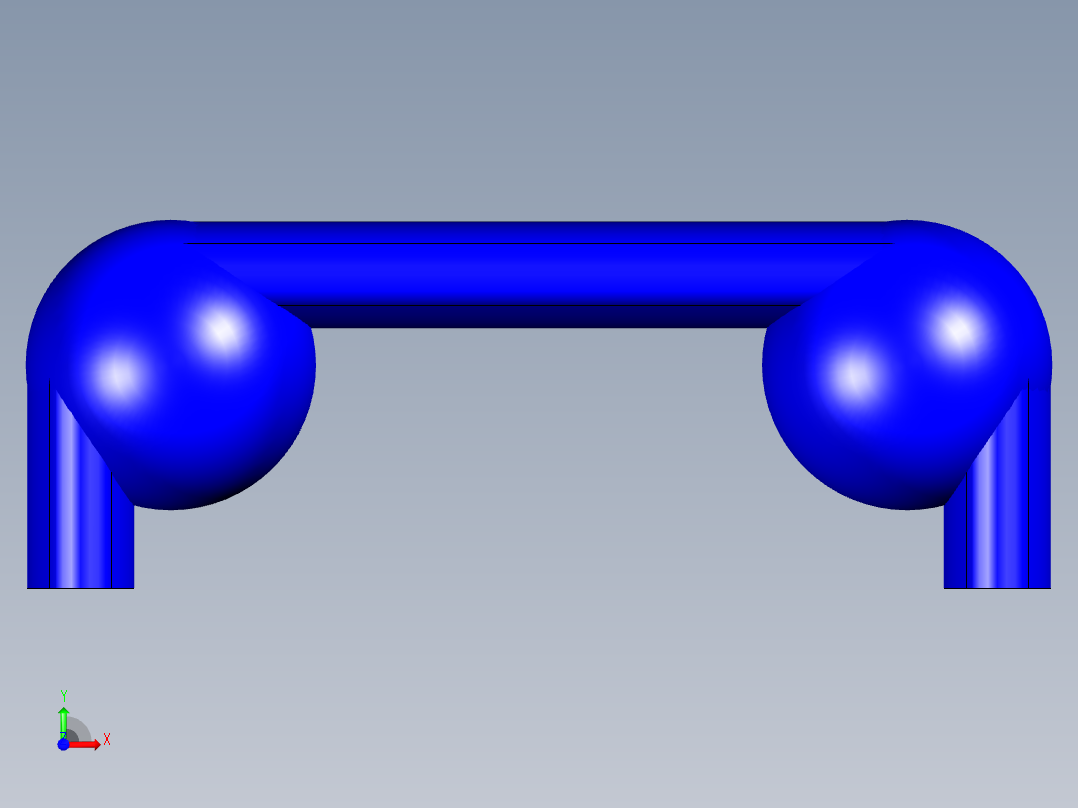 取手(塑膠)M.643,M.643HT-3D多系列多零件图纸模型前视图