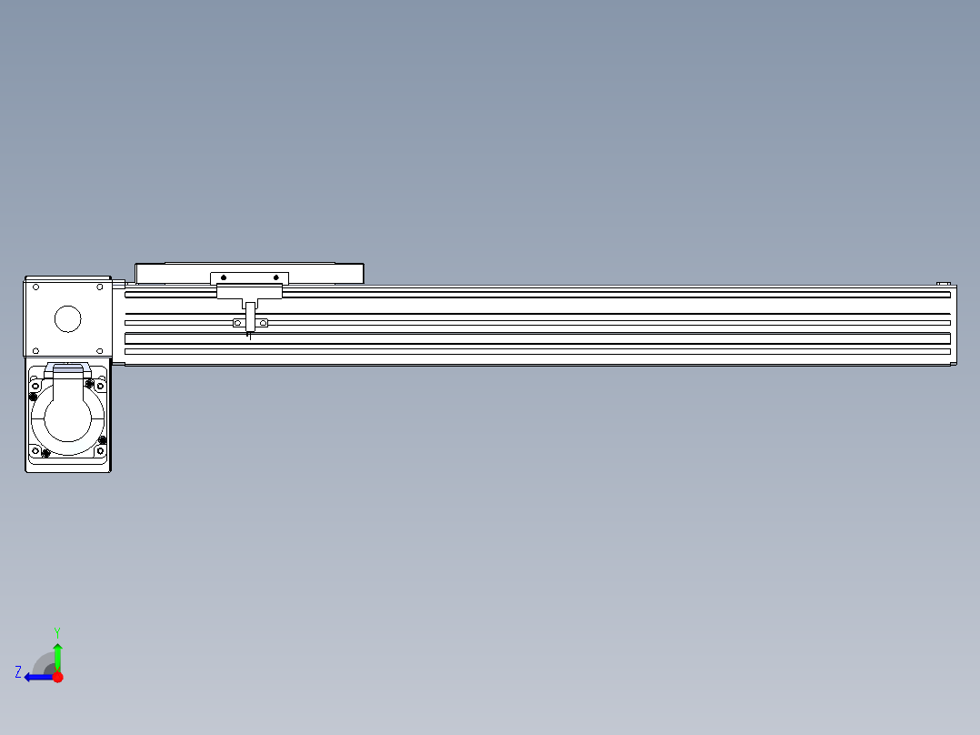 同步带全封闭直线模组TPA-HCB-120D-90-L400-LP-C-P40-N3右视图
