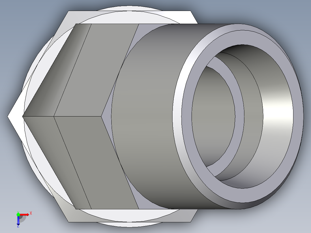 卡套式工业通用硬管接头EO_Adjustable_locknut_45_deg_elbow_VEE25SMOMDCF俯视图