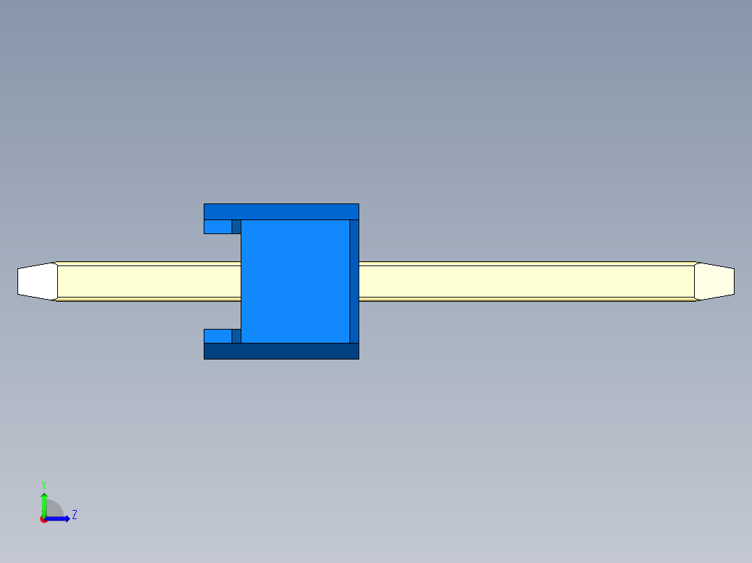 彩色公头100mil（2.54mm）系列-DS1021_blue_1x31p_100mil_Type1_rev1.0左视图