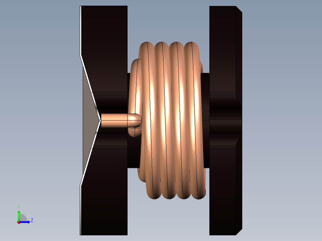 电感SMD，尺寸7850（8x7x5毫米）左视图