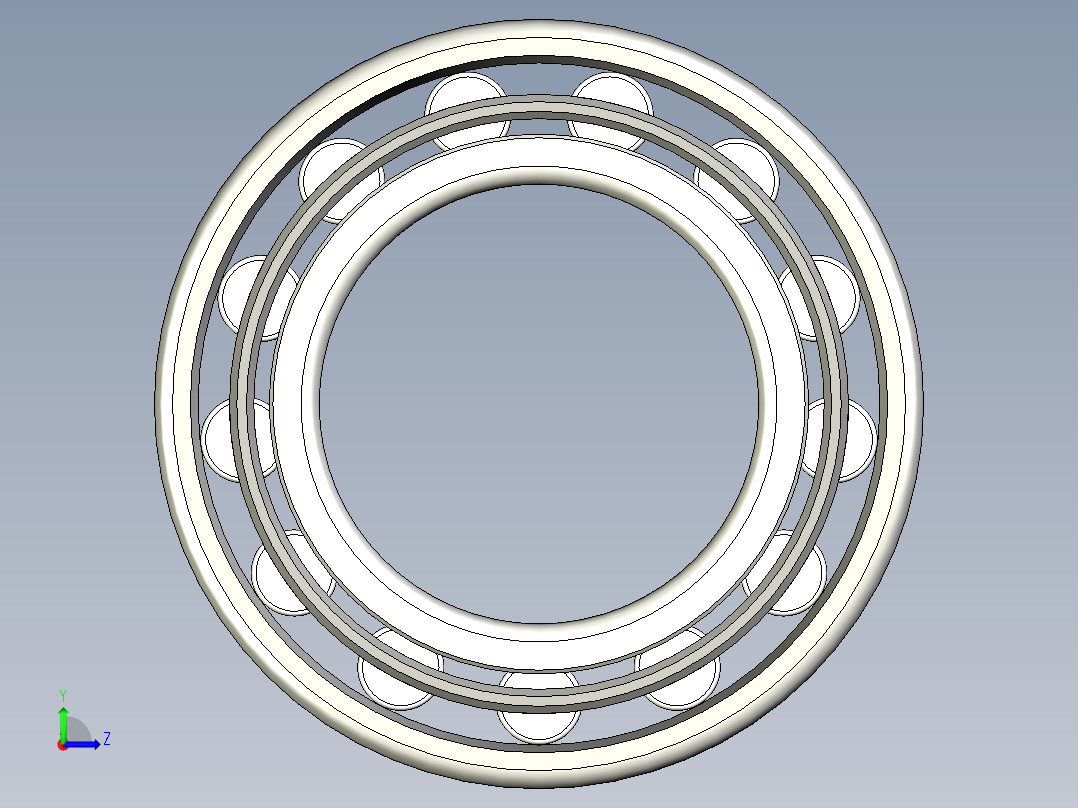 轴承-Bearing_80x140x33.stp左视图