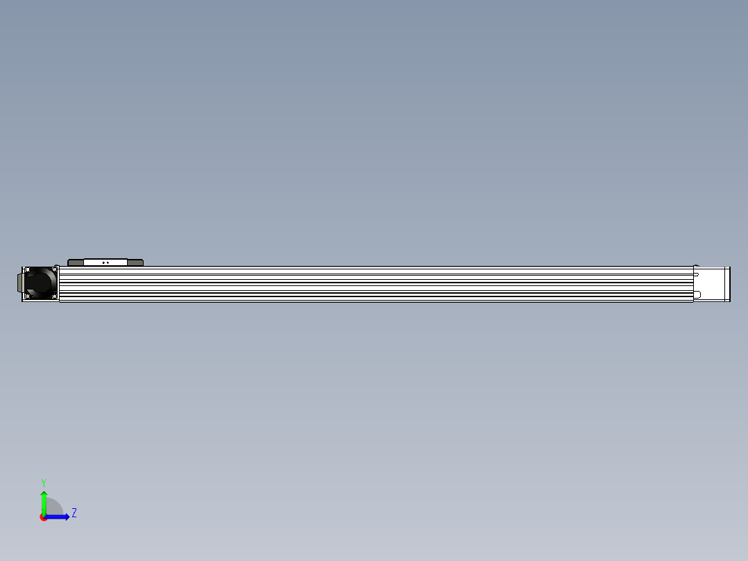 同步带滑台-欧规BC6-L120-S1000-L-P40-D3左视图