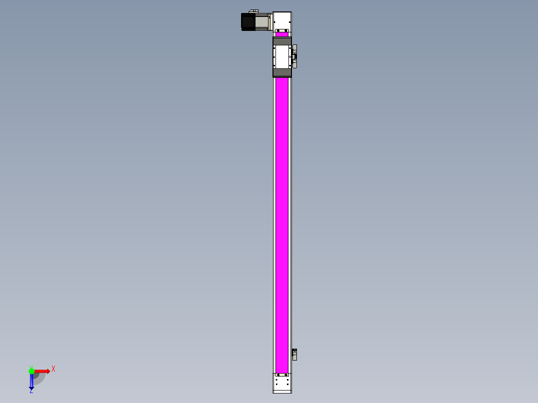 同步带滑台-欧规BC6-L120-S1000-L-P40-D3俯视图