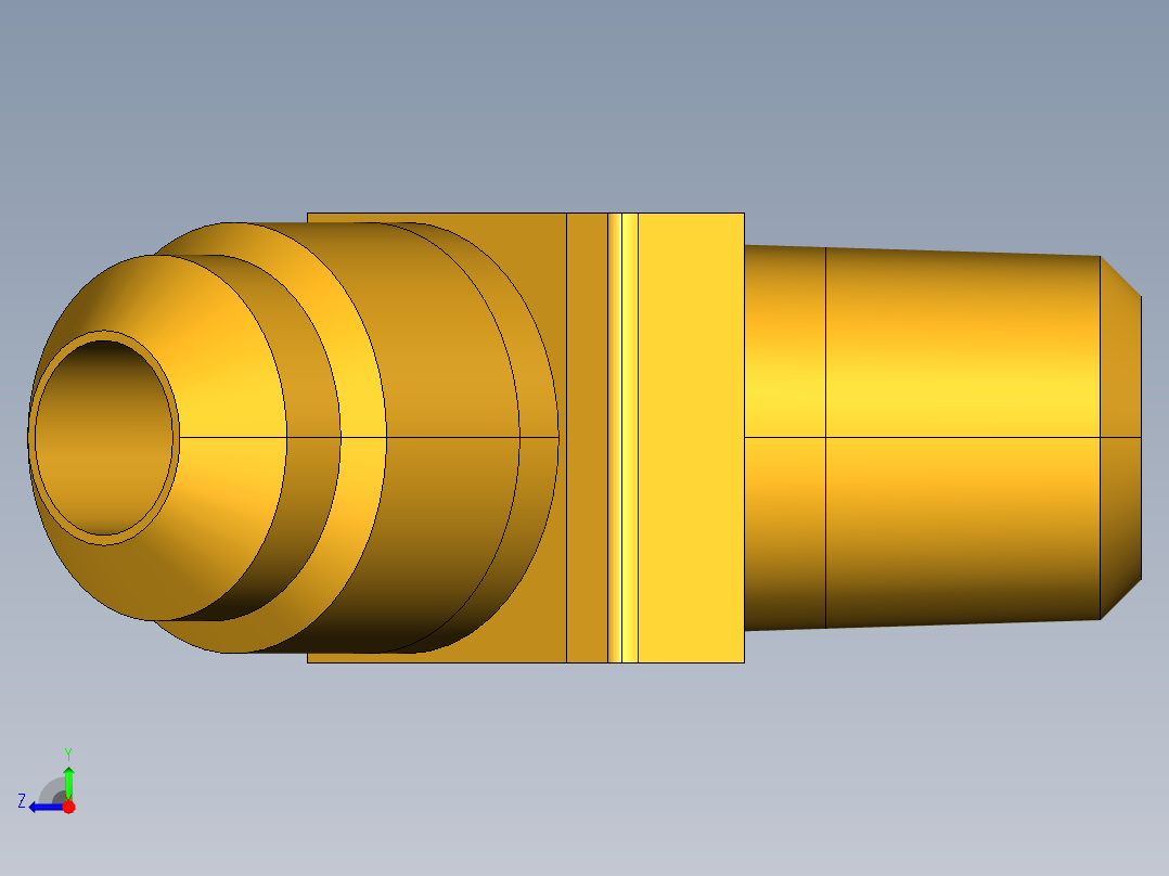 扩口式工业通用硬管接头45Deg Elbow 259F-6-4右视图