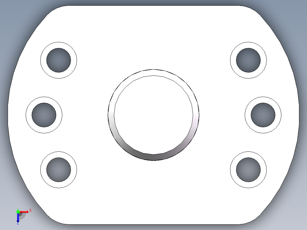 滚珠丝杠结构三维模型俯视图