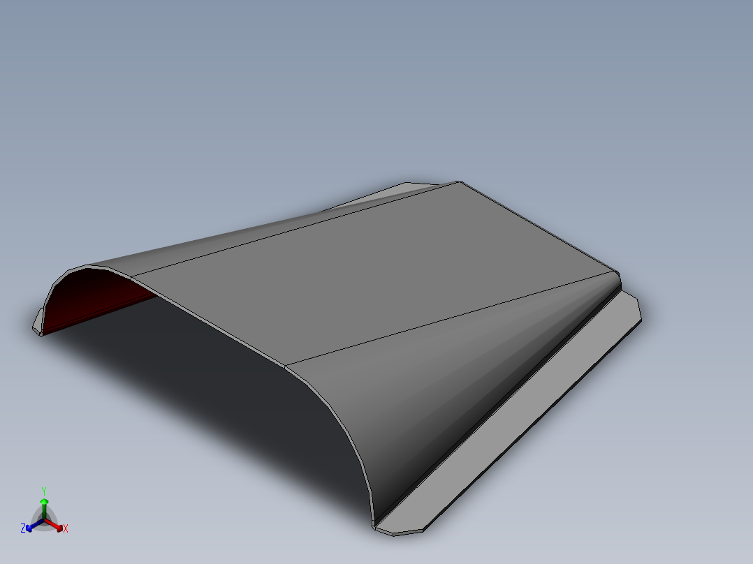 hood scoop正等轴测图