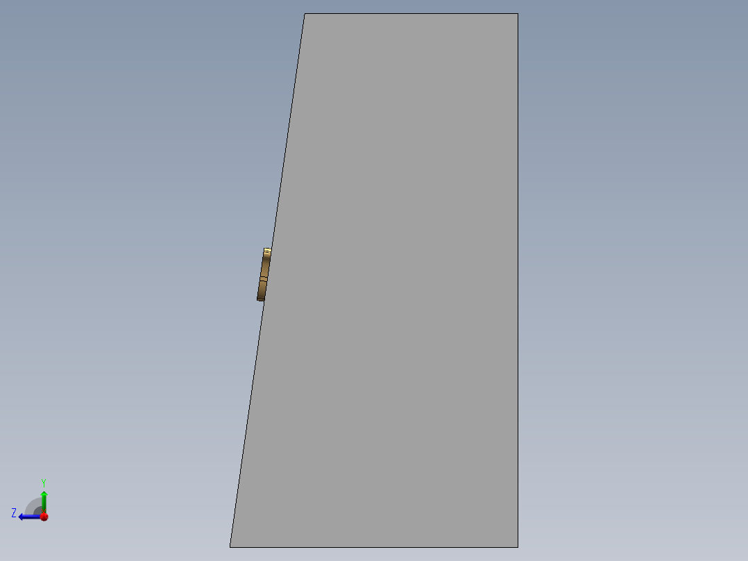 电动伸缩门右视图