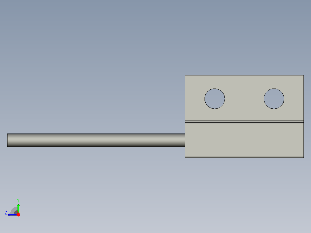 基恩士FU-L50Z_2_kc图纸模型右视图
