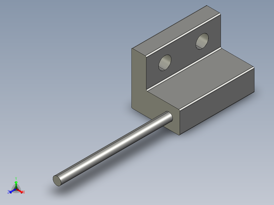 基恩士FU-L50Z_2_kc图纸模型正等轴测图