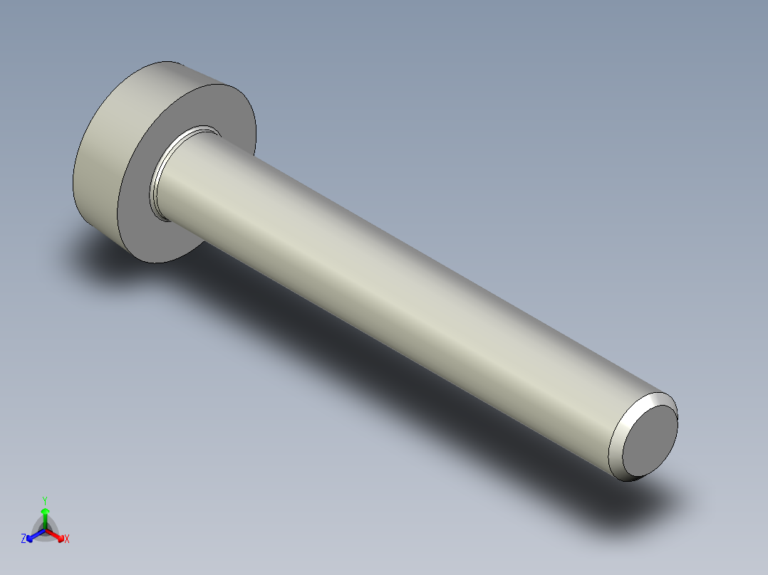 Cross_recessed_head-M6-40-40-6-12-6.stp螺钉-正等轴测图