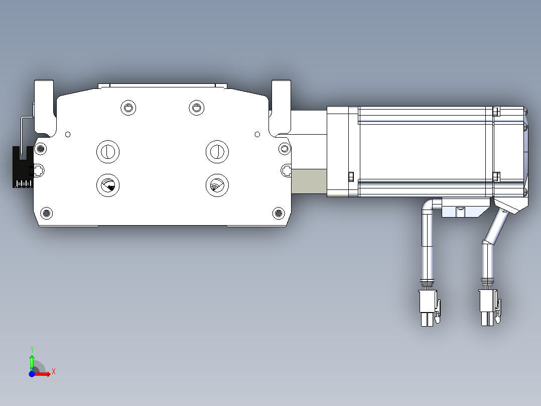 东锦同步带传动-直线滑台模组DH170B-L150-S750-BL-P400W-C3前视图