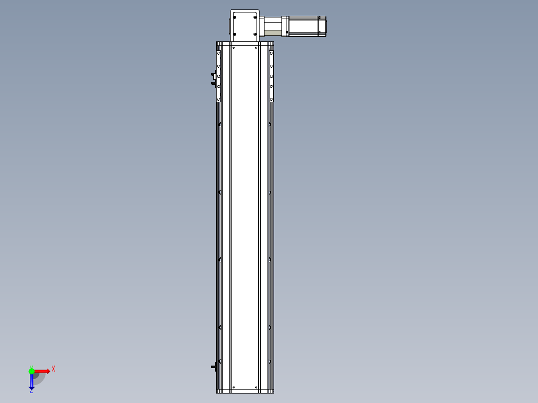 东锦同步带传动-直线滑台模组DH170B-L150-S750-BL-P400W-C3俯视图