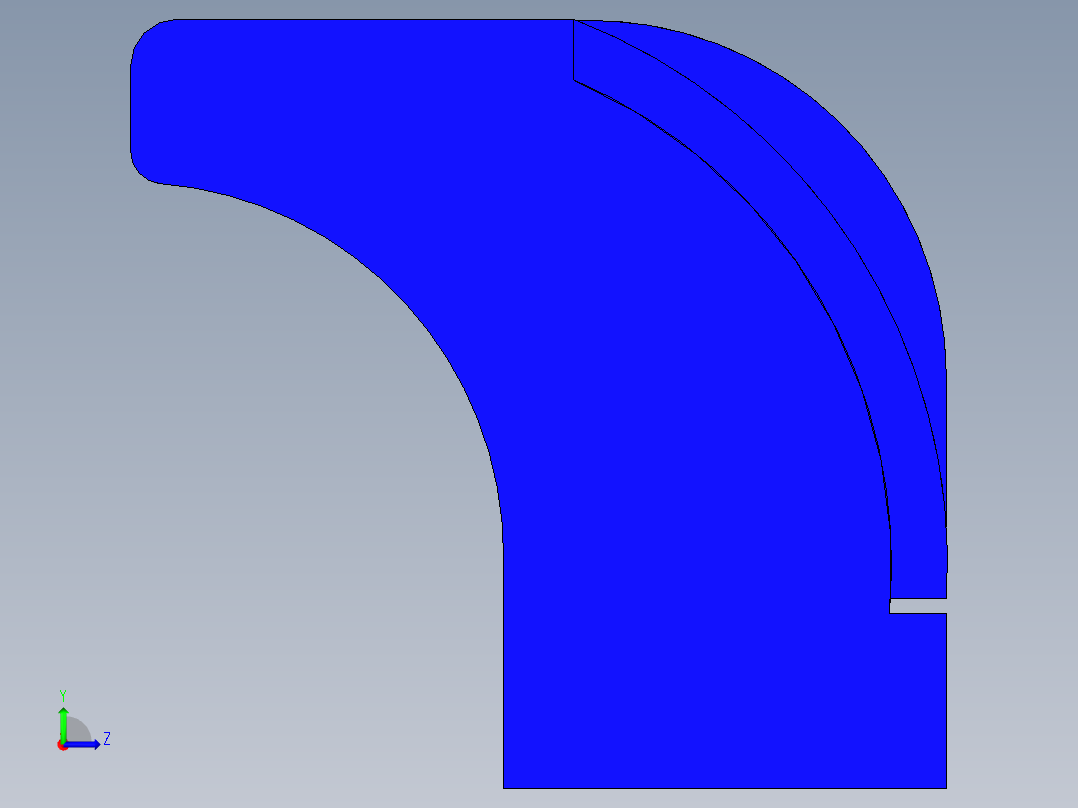 人體工學型安全把手ESP(A)-3D多系列多零件图纸模型左视图
