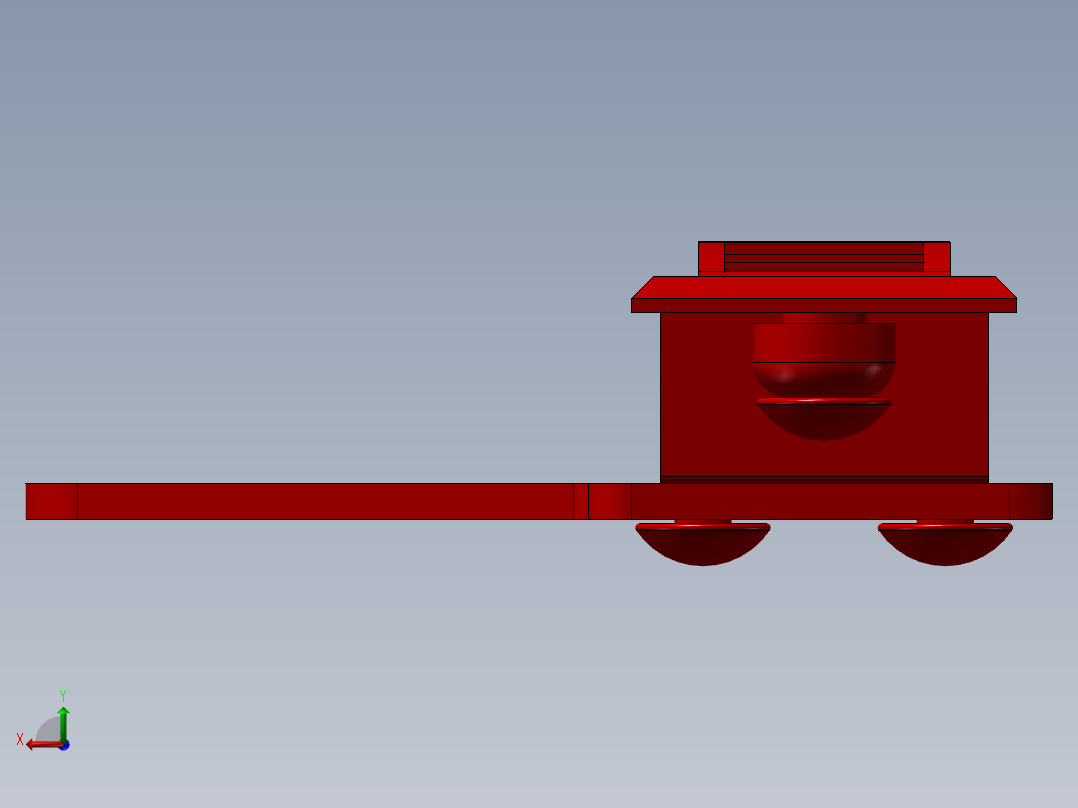 怡合达门把手_XAT0200-2后视图