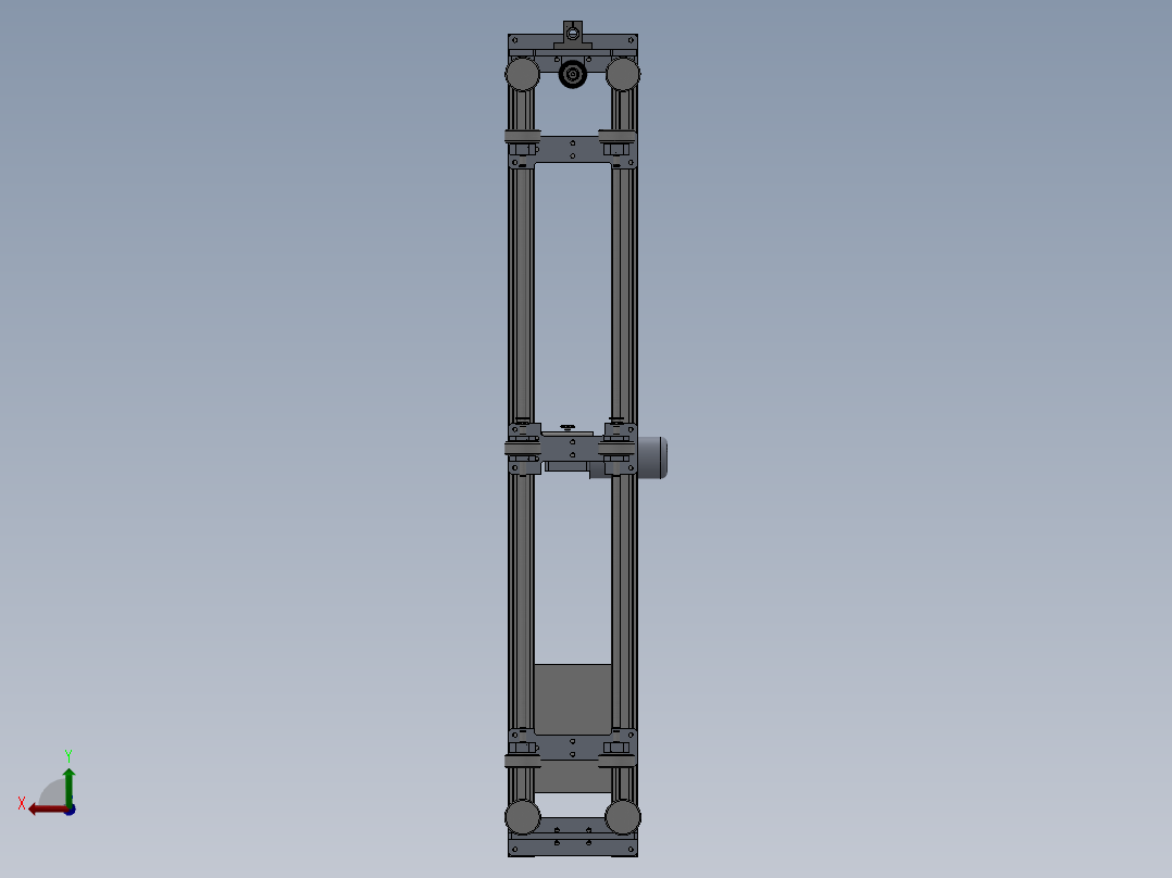 钢构复合板打胶机sw16可编辑后视图