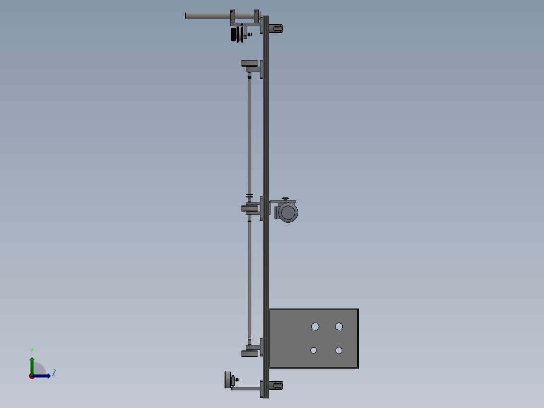 钢构复合板打胶机sw16可编辑左视图