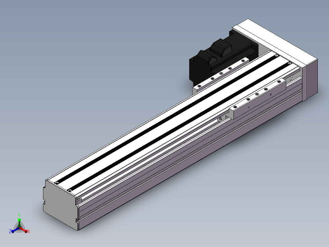 精密模组MY80D-T10-300L-BL-P20B-C4-C正等轴测图