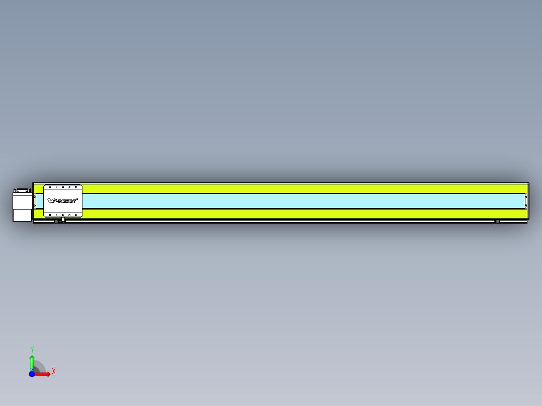 威洛博VBC同步带传动一无尘环境VBC17-L45-S2000-BLD-ZP75-C3前视图