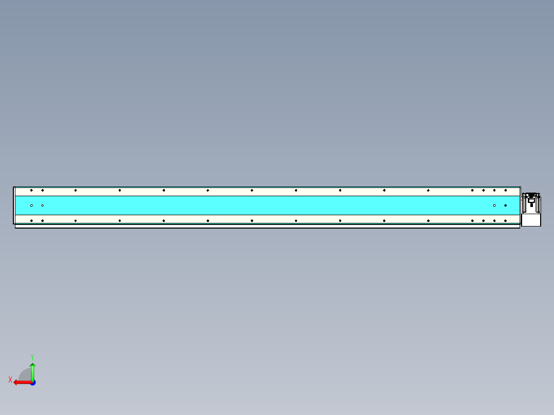 威洛博VBC同步带传动一无尘环境VBC17-L45-S2000-BLD-ZP75-C3后视图
