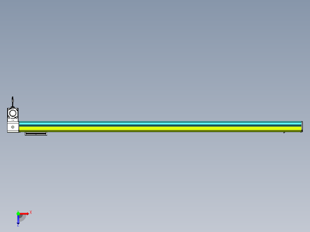 威洛博VBC同步带传动一无尘环境VBC17-L45-S2000-BLD-ZP75-C3俯视图