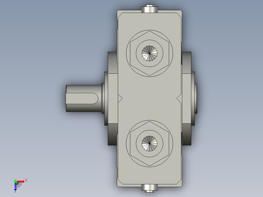 旋转气爪PRC30-90俯视图