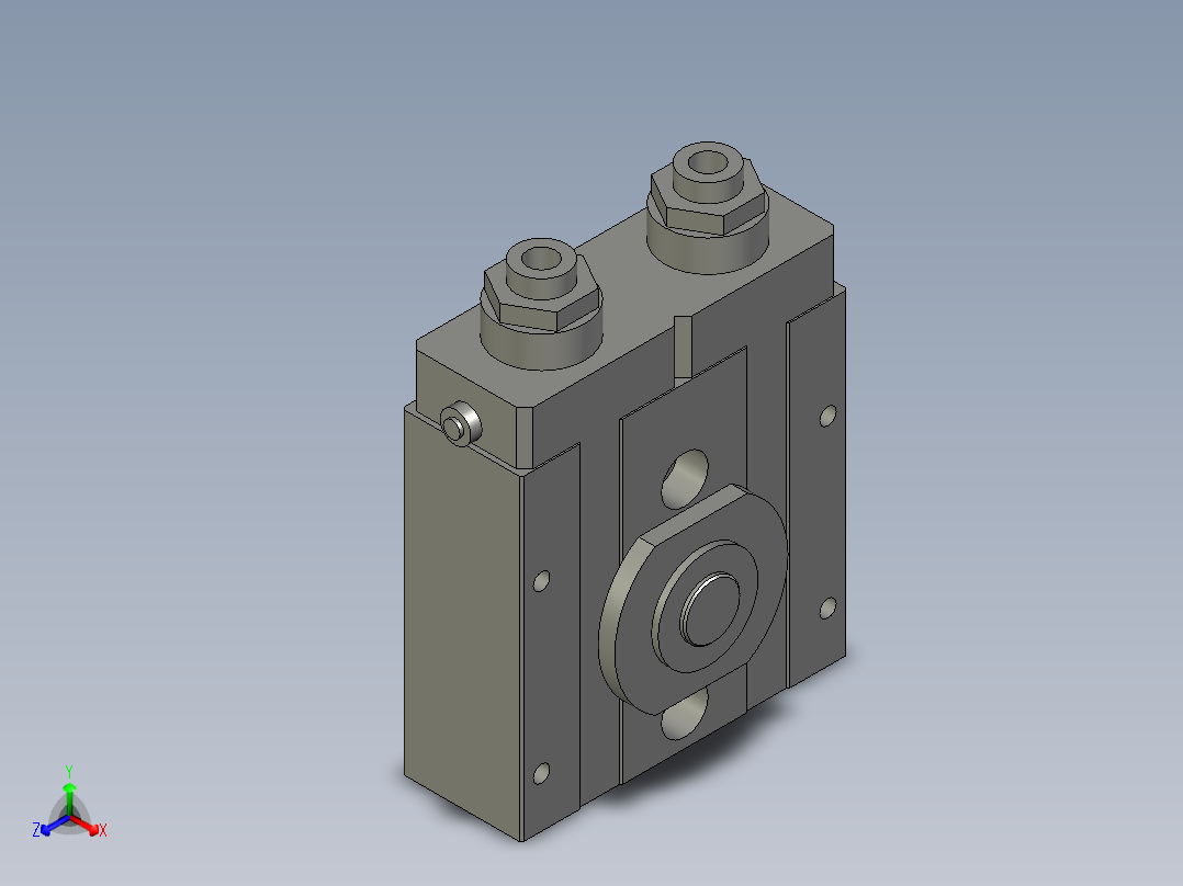 旋转气爪PRC30-90正等轴测图